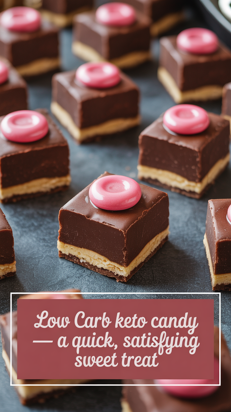Pinterest pin for Low Carb Keto Candy - A Quick, Satisfying Sweet Treat