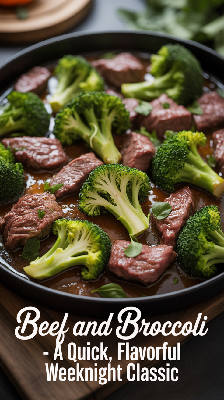 Pinterest pin for Beef And Broccoli - A Quick, Flavorful Weeknight Classic